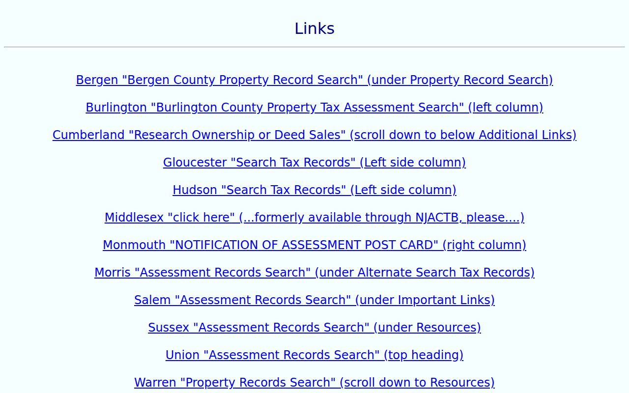 Bergenfield residents directory county property search gateway